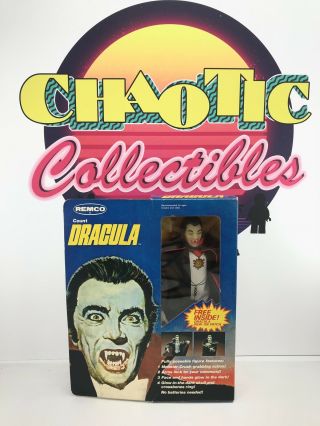 Vintage 1980 Remco Count Dracula Monster Opened Box Glow In Dark