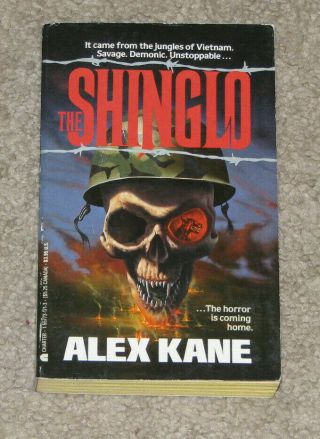 The Shinglo By Alex Kane Paperback Horror Rare Oop Charter 1989 1st Edition