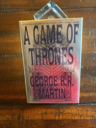Signed Game Of Thrones By George R R Martin Bantam 1st Edition Full Line Rare