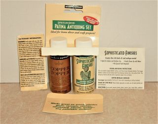 Modern Options Patina Antiquing Kit Complete Set For Copper Antique Finish