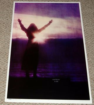A Joyful Cry I Am Poster 1971 Inspirational God Hippie Girl Thought Factory