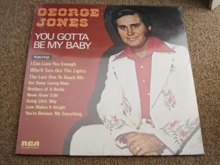 Rare Vintage Vinyl - George Jones - You Gotta Be My Baby - Rca Apl1 - 0486 - Nm
