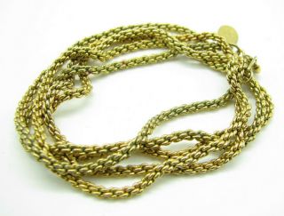 Joan Rivers Vintage Gold Tone Rope Chain Necklace Versatile 30 " Long