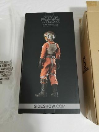 Sideshow Star Wars Luke Skywalker Red Five X - Wing Pilot 1/6 Scale Figure