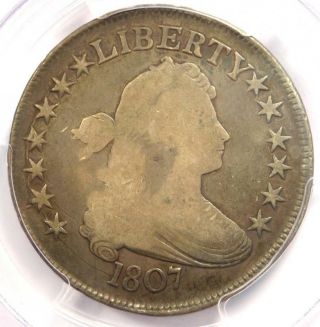 1807 Draped Bust Half Dollar 50c Coin O - 109a - Certified Pcgs Vg10 - Rare Coin