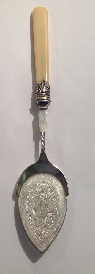 Vintage H G Long & Co.  Silver Plate Jam / Preserve Spoon