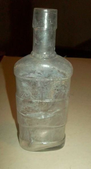 Rare 1800 ' s Vtg Mountain Distilling Co Cincinnati Ohio Embossed Whiskey Bottle 2