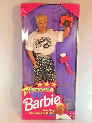 1992 Hollywood Hair Barbie Ken Doll 4829 Never Removed From Box