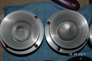 RARE JBL 075 Bullet Pair 8 Ohm w/Brackets ALL Red Seals 6.  1 on both 2