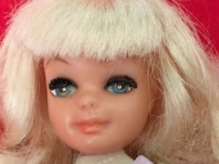 Vintage 1967 Uneeda Tiny Teens Beau Time Doll Platinum Blonde,  Ex