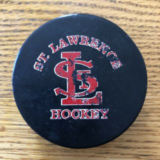 St.  Lawrence University Ecac Game Puck 1997 - 1999 Rare College Hockey Ncaa