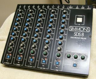 Simmons Sds8 Vintage Analog Electronic Drum Brain Module 5 Channel Rare Sds - 8 Nr