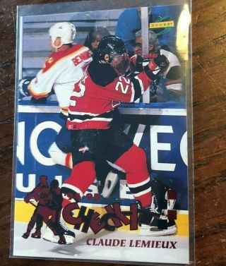 Claude Lemieux 1994 - 95 Score Rare Check It Insert Card Ci16