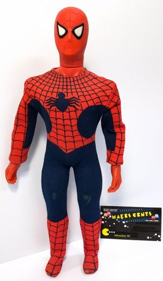 1978 Mego Vintage Spider - Man Rare " Web Spinning " Version - 12 " Action Figure 70s