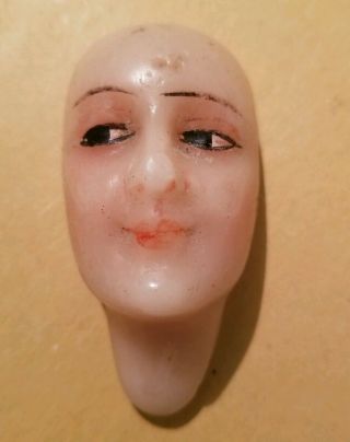 Antique Vintage Wax Doll Head Face