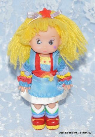 Rainbow Brite 4 " Tall Toy Dressed Hallmark Doll Vintage 1983 - Loose