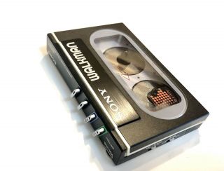 Rare Black Sony Walkman Wm - 20 Portable Cassette Player Belt Minty