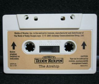 Vintage Teddy Ruxpin The Airship Cassette Tape Replacement