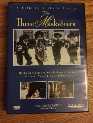 The Three Musketeers (98) No Scratches,  Raquel Welch,  Rare & Oop C.  Heston