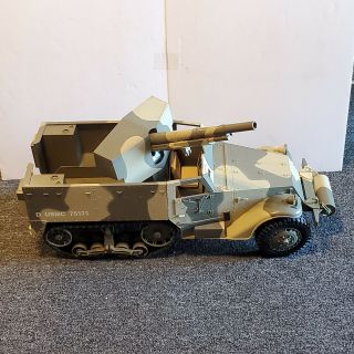 Gi Joe 1/6 Scale Tank Destroyer Half - Track Wwii Usmc M3 W/ Cannon By Hasbro 2001