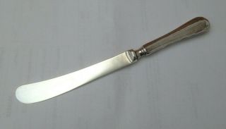 Antique / Vintage Cutlery - Butter Knife Hallmarked Silver On Handle - S6