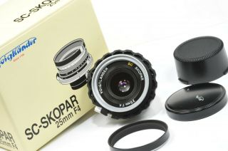 Rare Voigtlander Skopar Sc 25mm F /4,  Contax C / Nikon S Mount For Rangefinder