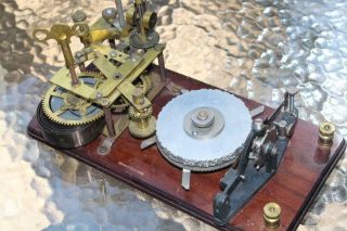 Vintage Telegraph Omnigraph Key Keyer Morse Code Machine Rare Box