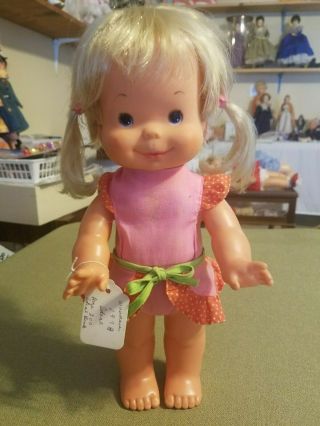 Vintage 1978 Ideal Toy Corp Whoopsie 13 " Doll Blond Hair Outfit