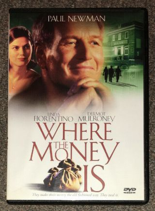 Where The Money Is Dvd (2000) Paul Newman/linda Fiorentino Rare/oop Comedy Caper