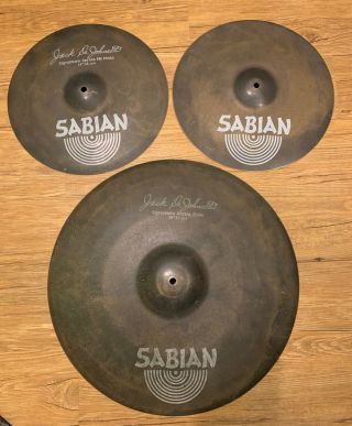 Rare Sabian Jack Dejohnette Signature Series 20 " Ride Cymbal And 14 " Hi Hat Set