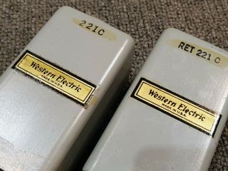 rare Western electric ret 221C choke transformer.  pair (2ea) 