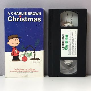 A Charlie Brown Christmas Vhs Video Cassette Tape 1997 Rare Shell Gas Fast