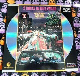2 Idiots In Hollywood Laserdisc Very Rare Htf Cult World Pictures