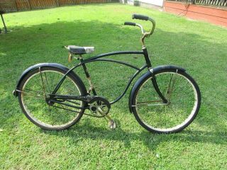 Rare Vintage Schwinn Bicycle - - Mens 26 Inch American Serial No D219506 Black