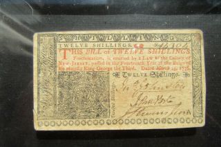 Very Rare 1776 12 Shillings - Signed By John Hart [declaration Of Independence]