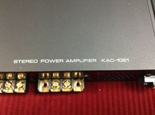 Oldschool Kenwood KAC - 1021 Amplifier RARE Old School 9/10 Near 2