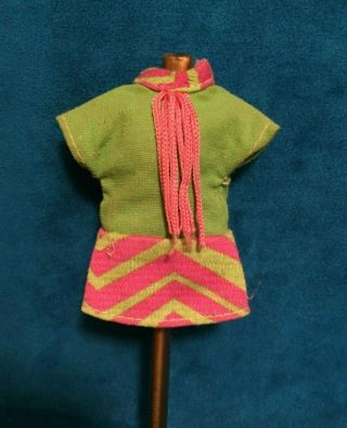 Dancing Green And Pink Htf Vintage Topper Mini Clothing Only No Doll