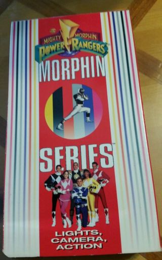 Mighty Morphin Power Rangers Series Vhs Lights Camera Action Very Rare