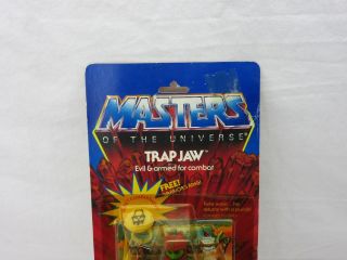 MOTU,  VINTAGE,  TRAP JAW,  Masters of the Universe,  MOC,  carded,  figure,  He - Man 3