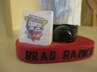 Rare Brad Radke Minnesota Twins 2004 Season Ticket Holder Bobblehead - Red Base 2