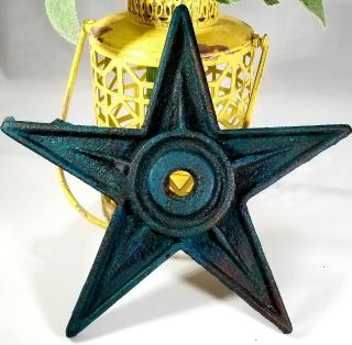 Cast Iron Metal Architectural Masonry Star Washer Lone Star Texas Rustic 7 ".