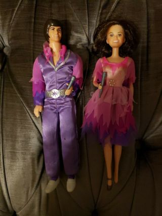 Vintage Donny And Marie Osmond Dolls 1968 Mattel