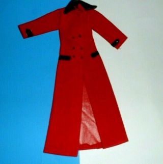 Long Red Black Coat Clone Barbie Shillman Sindy Maddie Mod 1970 