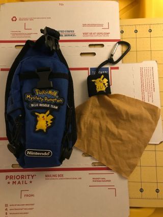 Pokemon Mystery Dungeon Blue Rescue Team Nintendo Ds Case Bag Rare Pikachu Gift