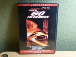 Gone In 60 Seconds (dvd,  2000,  25th Anniversary) Includes Insert Oop Rare