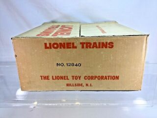 Lionel Rare 12840 Set Box Only For Special Set With 6431 & 665 Loco