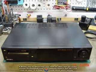 Sony EV - S2000 8mm Hi8 Stereo HiFi Editing VCR RARE - 90 Days 2