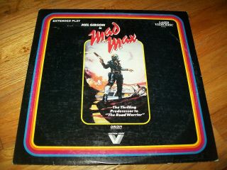 Mad Max Laserdisc Ld Very Rare Mel Gibson Vestron Video