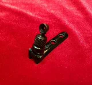 Rare Vintage Winchester Model 61 22 Lyman W61 Tang Peep Sight With Great Blue