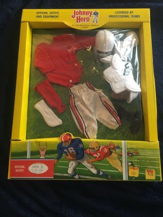 Very Rare Nib Rosko 5006 Johnny Hero Football Uniform Outfit St Louis Cardinals